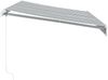 vidaXL Markise mit LED-Beleuchtung Manuell Anthrazit & Weiß 350x250 cm 3215782 Bild 5