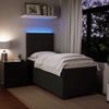 vidaXL Boxspringbett mit Matratze Schwarz 100x200 cm Samt 3293136 Bild 4