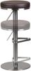 Kadima Design Barhocker "Elbe", höhenverstellbar, gepolsterte Sitzfläche, Triangel Fußablage, max. 110 kg Belastung. Braun, 38x38x82 cm Bild 2