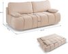 Schlafsofa (B/H/T: 207x93x105 cm) in Beige Bild 5