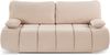 Schlafsofa (B/H/T: 207x93x105 cm) in Beige Bild 2
