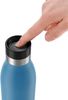 Emsa Bludrop Color Trinkflasche mit Quick-Press Verschluss, spülmaschienenfest, Edelstahl Aqua-Blau, 0,5 Liter Bild 4
