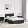 vidaXL Bettrahmen mit Schubladen Schwarz 120 x 190 cm Holzwerkstoff 3412207 Bild 3