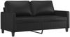 vidaXL 2-tlg. Sofagarnitur mit Kissen Schwarz Kunstleder 3201408 Bild 4