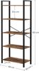 Vasagle 'LLS061B01' Bücherregal mit 5 Ebenen, Stahlgestell, Holzspanplatten, vintagebraun-schwarz, 66 x 30 x 152 cm Bild 5