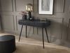 Selsey 'Zova' Schminktisch mit 2 Schubladen, schwarz, ca. 80 x 103 x 49 cm Bild 2