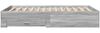 vidaXL Bettgestell mit Schubladen Grau Sonoma 120x200 cm Holzwerkstoff 3280396 Bild 5