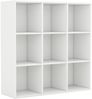 vidaXL Bücherregal Weiß 98 x 30 x 98 cm Spanplatte [801125] Bild 2