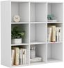 vidaXL Bücherregal Weiß 98 x 30 x 98 cm Spanplatte [801125] Bild 5