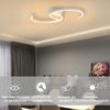ZMH Deckenlampe LED Deckenleuchte Schlafzimmer - Schlafzimmerlampe Modern 24W Wohnzimmer Deckenbeleuchtung 60CM Wohnzimmerlampe Weiß Küchelampe Warmweiß für Schlafzimmer Küche Flur Esszimmer Bild 3