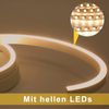ZMH Deckenlampe LED Deckenleuchte Schlafzimmer - Schlafzimmerlampe Modern 24W Wohnzimmer Deckenbeleuchtung 60CM Wohnzimmerlampe Weiß Küchelampe Warmweiß für Schlafzimmer Küche Flur Esszimmer Bild 5