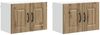 vidaXL Geschirrspülerfront Kalmar 2 pcs Artisan-Eiche 60 x 31 x 40 cm 884573 Bild 2