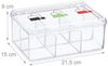 Relaxdays Transparente Teebox mit 6 Fächern Bild 5