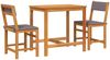 vidaXL 3-tlg. Balkonmöbel-Set mit Kissen Massivholz Akazie 365856 Bild 2