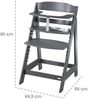 roba Born Up Babyhochstuhl - Set 2in1 inkl. Neugeborenenaufsatz 'roba Style anthrazit' - Mitwachsender Hochstuhl mit Liegefunktion - Ab Geburt - Anthrazit Bild 4