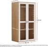 Merax Kleiderschrank, Kombinationskleiderschrank, Kleiderschrank + Kommode ,Schlafzimmermöbelset, Nachtschränkchen-Kleiderschrank-Kombination, Weiß Bild 4