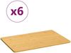 vidaXL Frühstücksbrettchen, 6er-Set, Bambus natur, 35 x 23 x 0.8 cm Bild 5