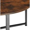 tectake Couchtisch Beistelltisch Aberdeen 88,5x47cm (1-St, 1 tlg), Runder Couchtisch im schnörkellosen Industrial Look Bild 3