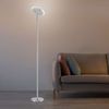 LED Deckenfluter, stahlfarben, Touchdimmer, Höhe 190 cm Bild 3
