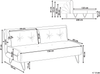 Schlafsofa 2-Sitzer Samtstoff marineblau VESTFOLD Bild 2