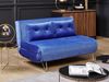 Schlafsofa 2-Sitzer Samtstoff marineblau VESTFOLD Bild 3