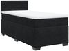 vidaXL Boxspringbett mit Matratze Schwarz 100x200 cm Samt 3288536 Bild 3