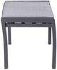 Gartenhocker Bondino Black, Aluminium, Grau, Schwarz, 60 x 47 x 45 cm Bild 3