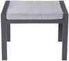 Gartenhocker Bondino Black, Aluminium, Grau, Schwarz, 60 x 47 x 45 cm Bild 2