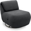 DOMO. collection Sessel 700024, Polstersessel, Drehfunktion, gepolsterte Rückenlehne, Rückenfunktion, Wippfunktion, Hochlehner, Polstergarnitur, 68 x 88 x 67 (BxTxH), dunkelgrau Bild 5
