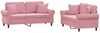 vidaXL 2-tlg. Sofagarnitur mit Kissen Rosa Samt 3202233 Bild 2