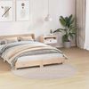 vidaXL Anti-Rutsch Shaggy Teppich Creme 160 x 160 cm PP 4019789 Bild 3