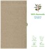 Hammetex 2er Set Extra Große Badetücher – 80x200 cm, 500 GSM, 100% Baumwolle – Weich & Saugfähig – Luxuriöse Große Spa-Handtücher, Beige Bild 3