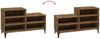 vidaXL Schuhregal Räuchereiche 102x36x60 cm Holzwerkstoff 819737 Bild 5
