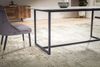 Moderner Glastisch Marmor-Look | Esszimmertisch mit Keramik-Platte | Design Esstisch für Wohnküche | Industrial | 180x90x76cm Weiß | ARCTIC Kollektion von Kadima Design Bild 5