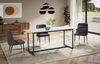Moderner Glastisch Marmor-Look | Esszimmertisch mit Keramik-Platte | Design Esstisch für Wohnküche | Industrial | 180x90x76cm Weiß | ARCTIC Kollektion von Kadima Design Bild 3