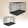 belviona Transportkäfig klappbar mit Bodenwanne, sicherer Hunde- und Katzenkäfig 122 x 75 x 81 cm Bild 5