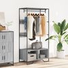 vidaXL Kleiderständer Grau Sonoma 90x50x180 cm Holzwerkstoff 848672 Bild 3