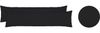 biberna 0077144 Kopfkissenbezug Feinjersey, gekämmte Baumwolle, superweich 2 x 40 x 140 cm, schwarz Bild 2