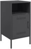 vidaXL Nachttisch Schwarz 36x39x68 cm Stahl 843066 Bild 2