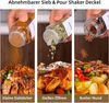24er Set Gewürzgläser mit Bambusdeckel und Trichter - 120 ml - Spice Jars Bild 5