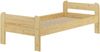 Einzelbett Futonbett 90x200 Kieferbett Massivholz natur Rollrost Matratze 60.39-09 M Bild 2