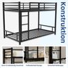 OYRREU Etagenbett Metall-Etagenbett Geeignete Matratzengröße: 90x190 cm Bild 3