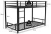 OYRREU Etagenbett Metall-Etagenbett Geeignete Matratzengröße: 90x190 cm Bild 2