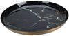 Home & styling collection Obstschale Dekoteller, schwarze Marmor-Optik, 28 cm, Metall, (einzeln) Bild 2