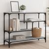 Konsolentisch, Beistelltisch, Konsole Grau Sonoma 100x30x75 cm Holzwerkstoff Bild 2