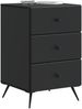 vidaXL Nachttisch Schwarz 43 x 41 x 66,5 cm Holzwerkstoff 895476 Bild 2