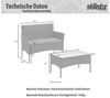 STILISTA® Lounge Set 4tlg. Polyrattan schwarz Bild 3