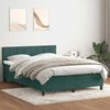 vidaXL Boxspringbett mit Matratze & LED Dunkelgrün 160x220 cm Samt 3316938 Bild 4