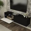 TV-Lowboard hängend Verpsboga 135x32x30 cm Schwarz [en. casa] Bild 3