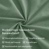 Kissenbezug 40x40cm Baumwolle Grün Reißverschluss 2er Set Bild 4